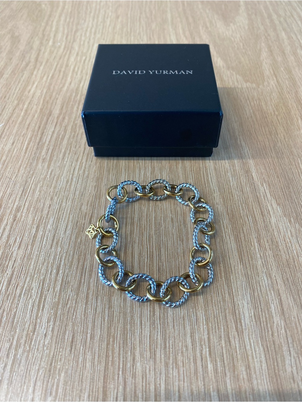 David Yurman Classic Two Tone Oval Link Bracelet